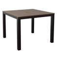 thumbnail image 1 of DuroGreen Park City 40" Square Dining Table Made With All-Weather Tangent Sustainable Lumber, High End Outdoor Dining Table, No Maintenance Patio Furniture, Easy Assembly, Black with Brazilian Walnut, 1 of 7