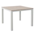 thumbnail image 1 of DuroGreen Park City 40" Square Dining Table Made With All-Weather Tangent Sustainable Lumber, High End Outdoor Dining Table, No Maintenance Patio Furniture, Easy Assembly, White with Paper Birch, 1 of 7