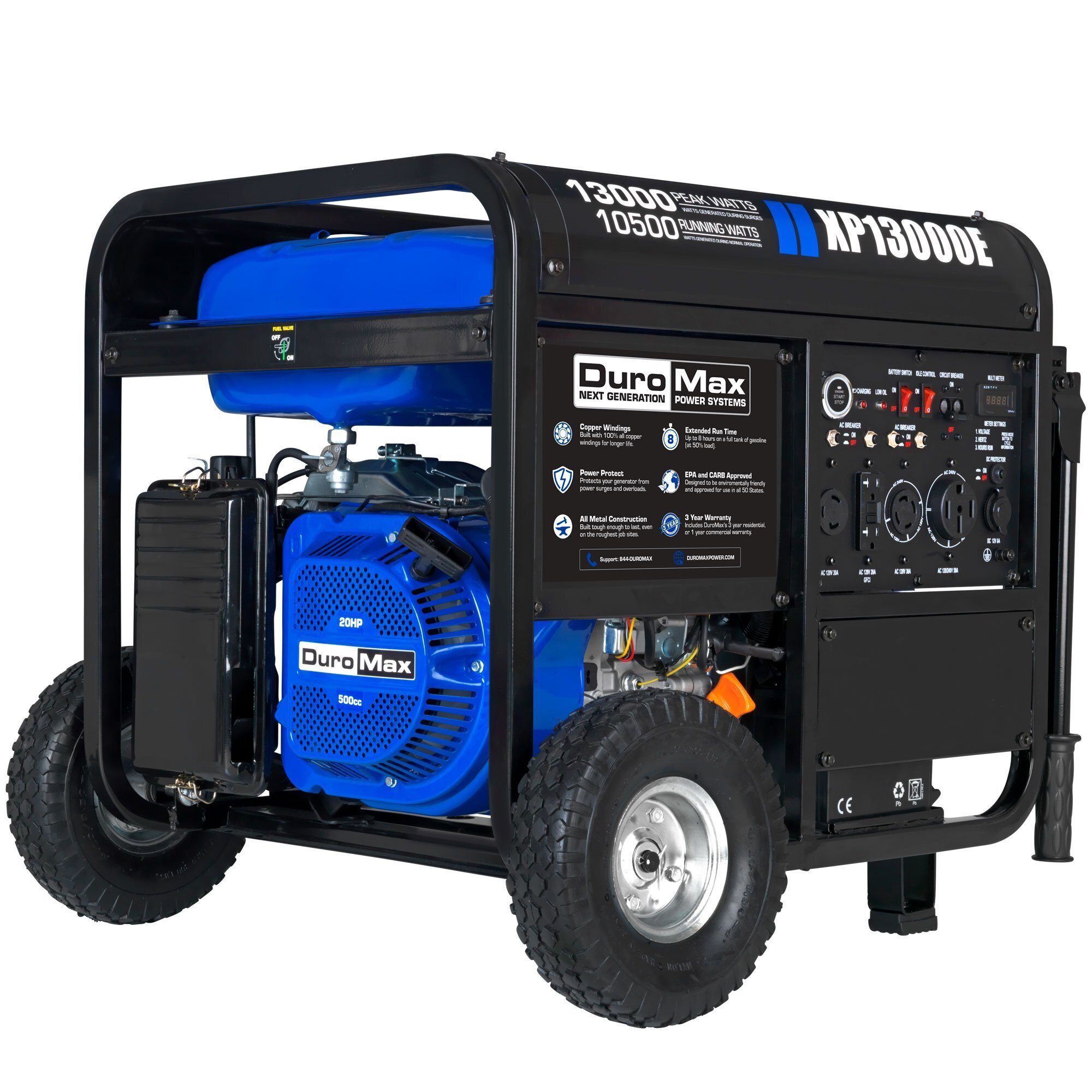 DuroMax XP15000E 15000Watt 713cc VTwin Gas Powered Electric Start