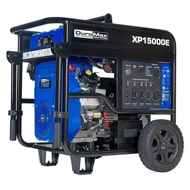 DuroMax XP15000E 15000-Watt 713cc V-Twin Gas Powered Electric Start Portable Generator