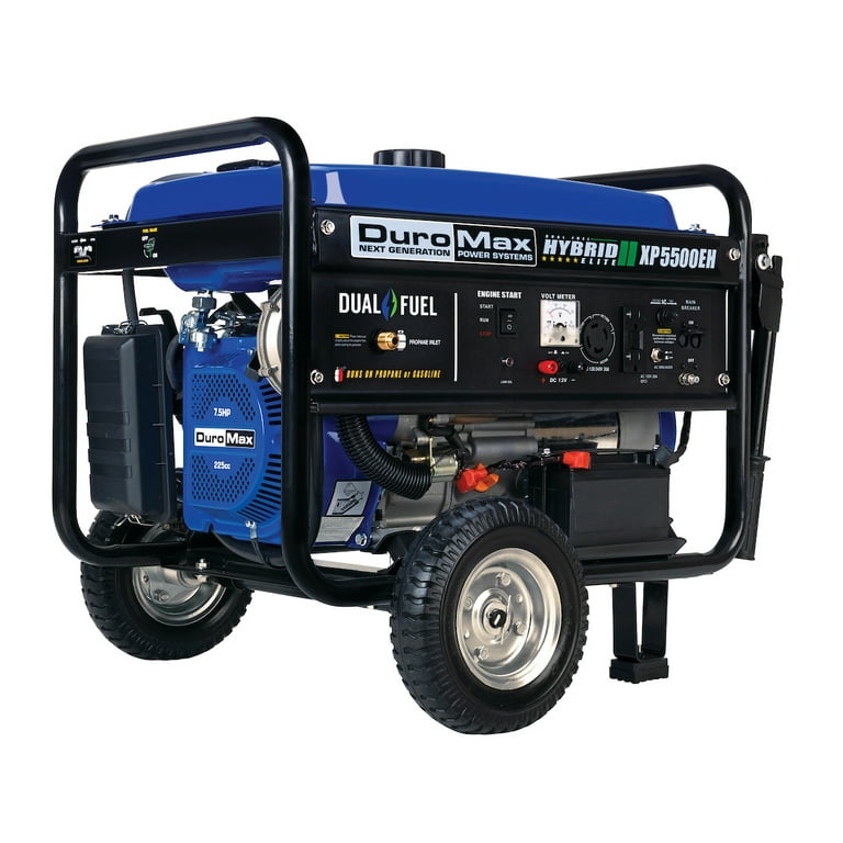 DuroMax XP5500EH 5500 Watt Electric Start Dual Fuel Hybrid Portable Generator