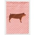 thumbnail image 1 of Duroc Pig Pink Check Garden Flag, 1 of 1