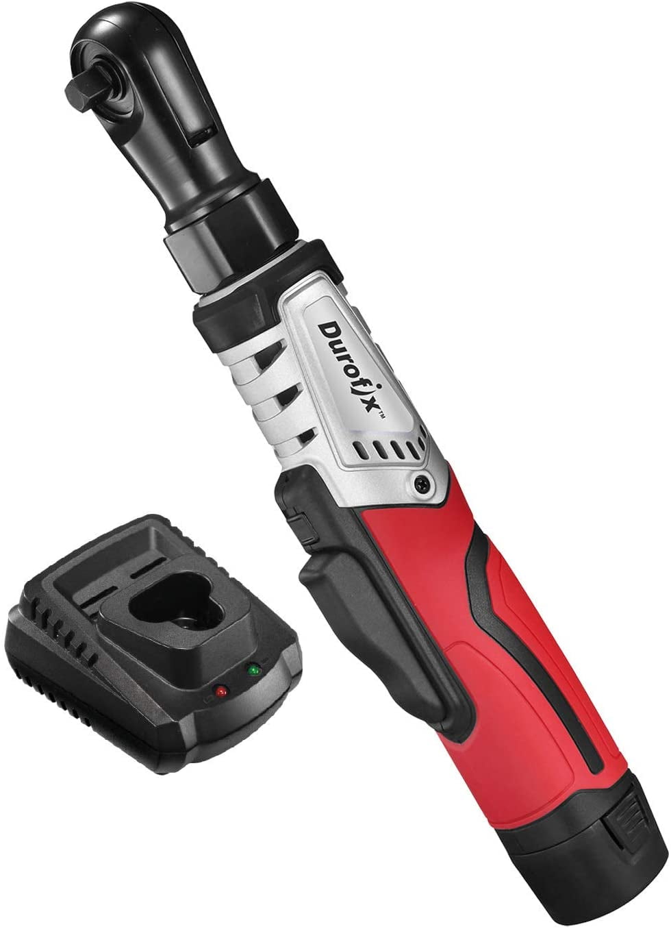 Durofix G12-series 3/8-Inch BRUSHLESS Li-Ion 12V Cordless Ratchet Wrench Tool Kit, RW1210-3P,