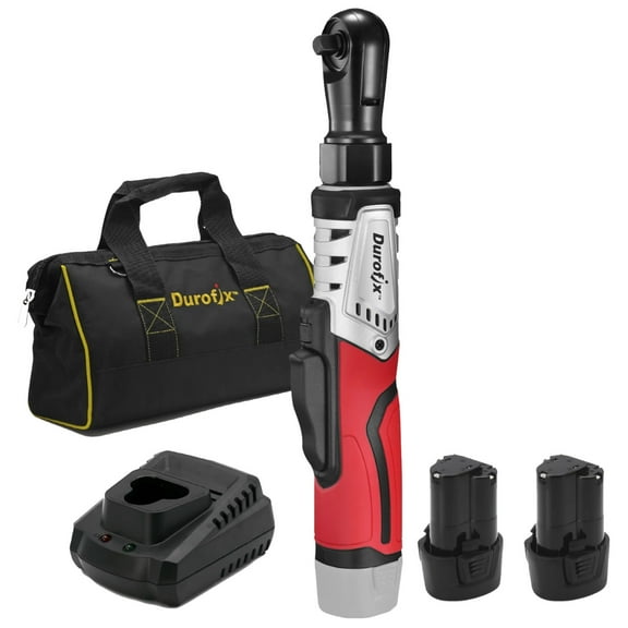 Durofix RW1210-32 G12 Series 12V Cordless Li-ion 3/8" 65 ft-lbs. Brushless Ratchet Wrench Tool Kit with 2 Batteries and Canvas Bag