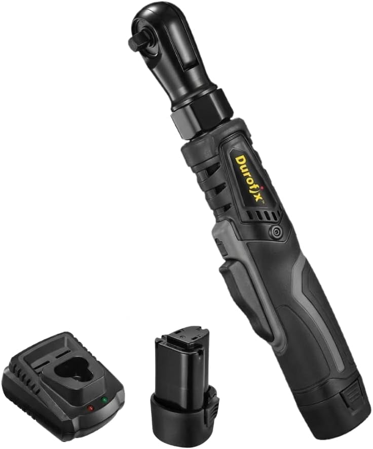 Durofix RW1210-32 G12 Series 12V Cordless Li-ion 3/8" 65 ft-lbs. Brushless Ratchet Wrench Tool Kit with 2 Batteries