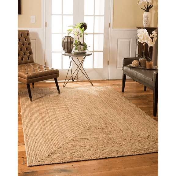 DurriesIndiaArt - 4x6, 5x8, 6x9, 8x10 feet Hand Woven rug, Natural Square rug, Wicker Foldable Rug, natural weave wicker seagrass basket