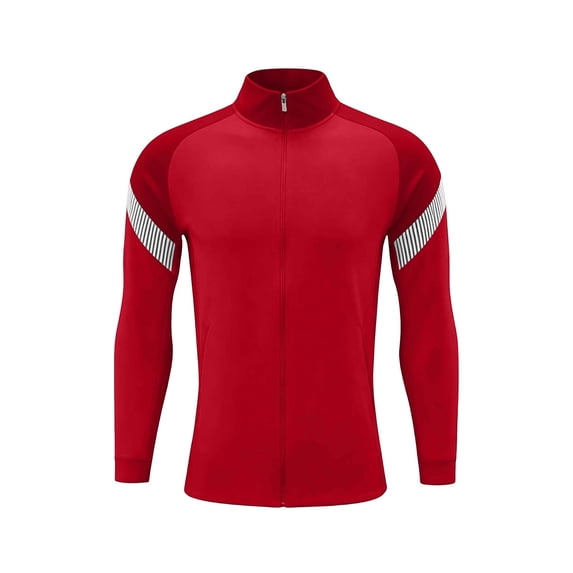 Dursoulink Sports Jacket for Kids Soccer Training Long Sleeve Hoodless Casual Outwear, Sizes 3Y-10Y