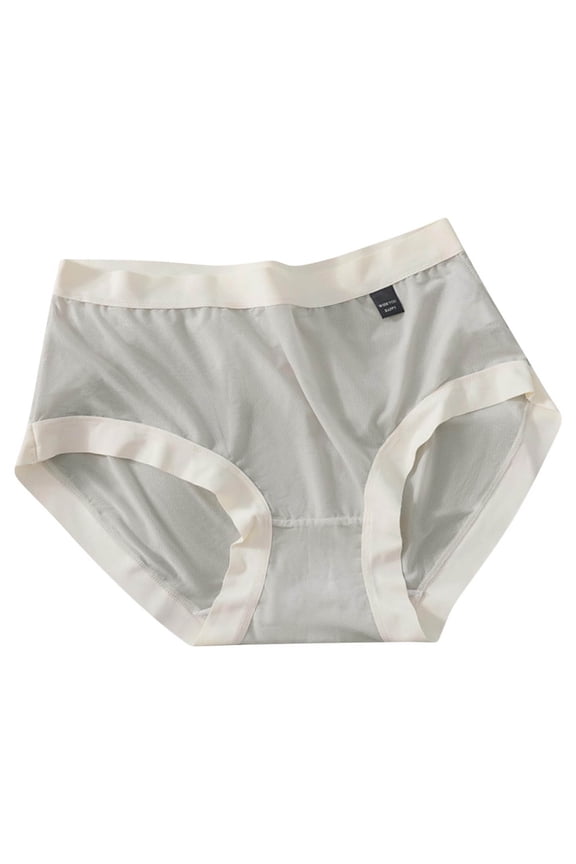 Women's Seamless Ice Silk Briefs - Breathable Fast Dry Base Layer for Summer Daily Wear