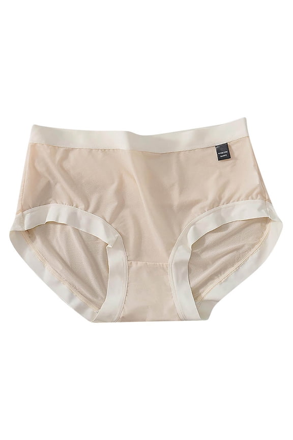 Women's Seamless Ice Silk Briefs - Breathable Fast Dry Base Layer for Summer Daily Wear