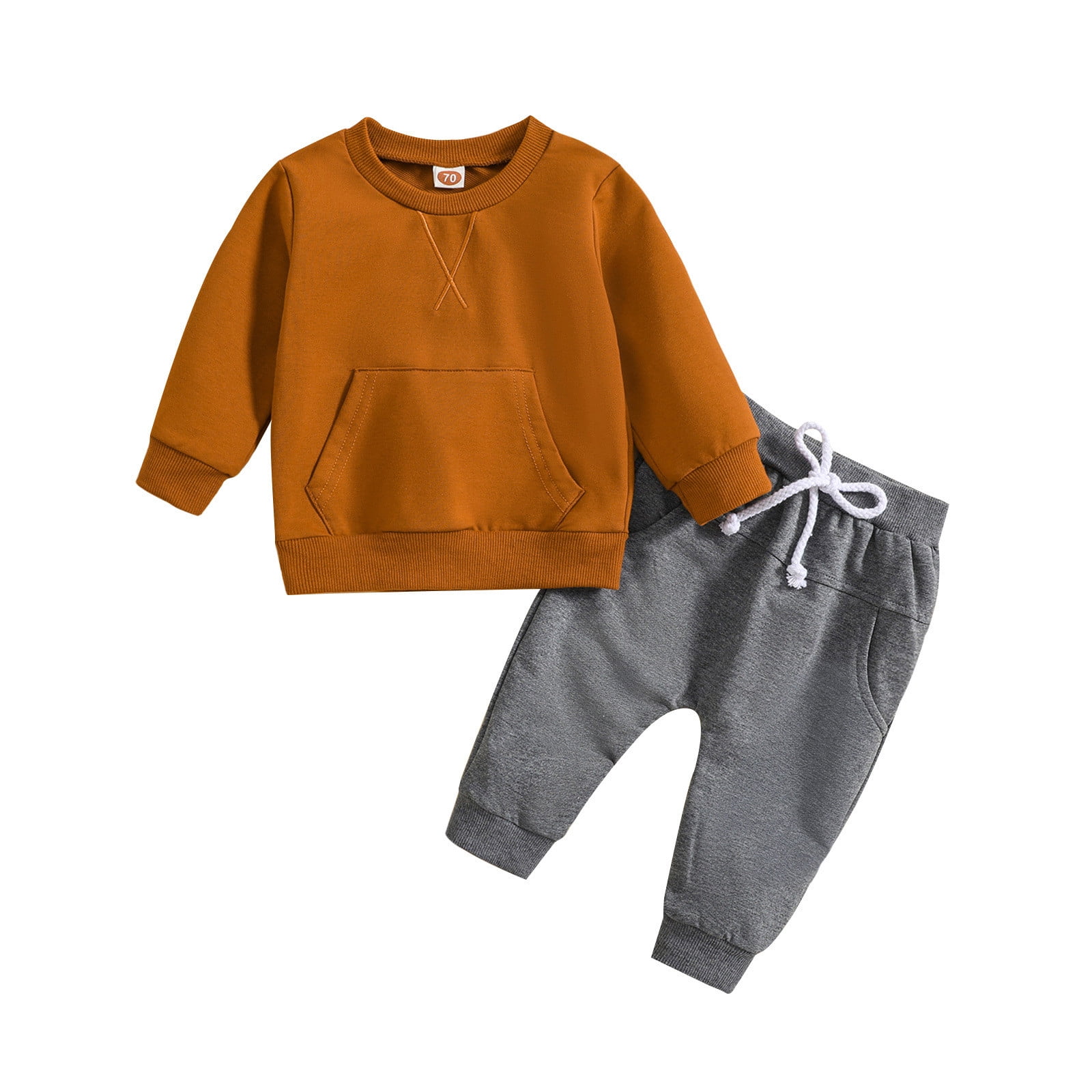 Durtebeua 2Pcs Set Baby Boys Outfit Fall Outfits Cotton Baby Clothes