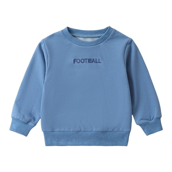Durtebeua Baby Boy Clothes Toddler Boys Sweatshirts Kids Cotton Long Sleeve Crewneck Pullover Cartoon Print Shirts Z01-Navy,6-9 Months