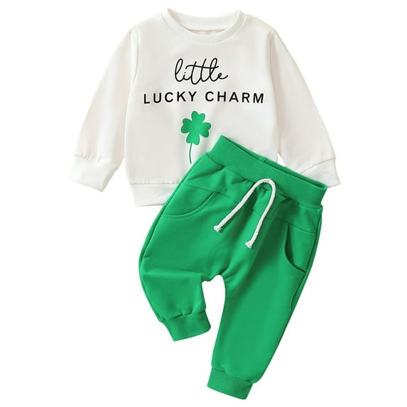 Durtebeua Newborn Baby Boy Girl Clothes Knitted Cotton Long Sleeve Romper Long Pants Solid Color Fall Winter Outfits Z06-Green,0-6 Months