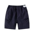 thumbnail image 1 of Durtebeua Baby-Boys Toddler Cotton Cargo 2-Pack Pull-On Shorts Navy,4-5 Years, 1 of 4
