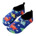thumbnail image 1 of Durtebeua Baby Boys and Girls Swim Water Shoes Barefoot Aqua Socks Non-Slip for Beach Pool Toddler Kids Dark Blue,10, 1 of 4