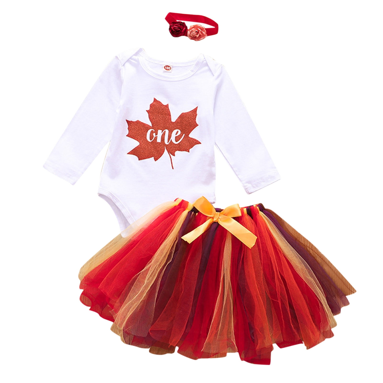 Durtebeua Baby Girls 2PCS Outfits Fall Long Sleeve Skirt Headband