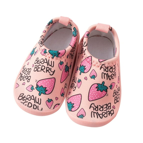 Durtebeua Baby Girls Boys Water Shoes Swim Barefoot Water Sport Aqua Socks for Beach Pool Swim Sand PK2,6.5