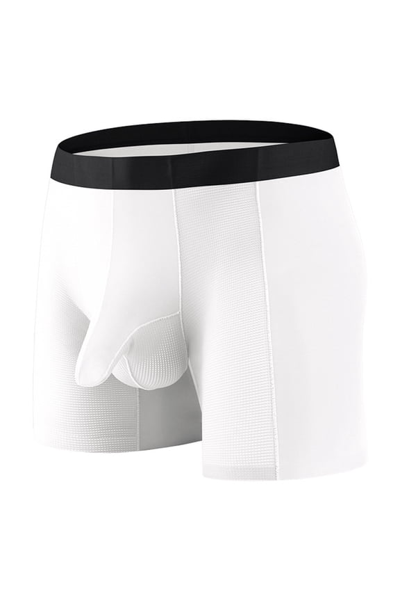 Boxer Briefs For Men Pack Cooling Men's Stretch Cotton Long Boxer Brief Underwear