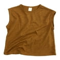 thumbnail image 1 of Durtebeua Boys' Camo Tank Tops Short Classic Loose Soft Sleeveless Solid T Shirt Tee Tops Clothes Boys Novelty Shirts Khaki,3 Years, 1 of 5