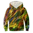 thumbnail image 1 of Durtebeua Boys Hoodies Casual Plaid Long Sleeve Pocket Hooded Sweatshirt 10-12 Years, 1 of 4