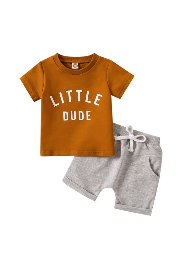 Boys Summer Clothing Sets Summer Outfit Toddler Boys Outfits Kid Casual Outfits Kid Boy Clothes Set 2pcs,12-18 Months