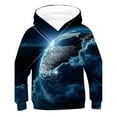 thumbnail image 1 of Durtebeua Casual Pullover Ruffle Crewneck Long Sleeve Shirts Clothes Toddler Shirt Baby Boy Clothes 18-24 Months, 1 of 2