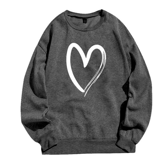 Durtebeua Casual Sweatshirts For Women Graphic Tees Fall Long Sleeve Pullover Tops