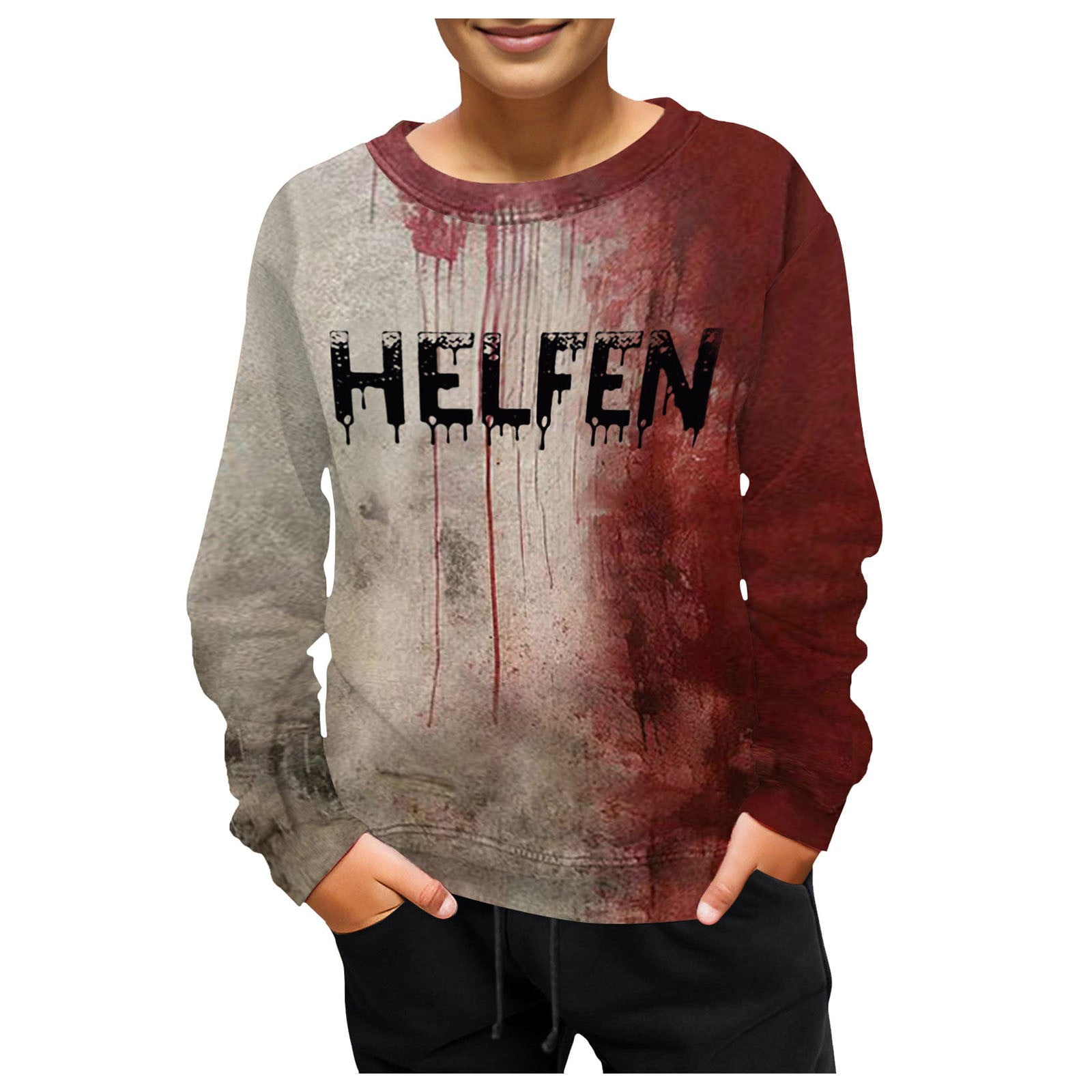 Durtebeua Child Autumn And Winter Festival Sweatshirt Long Sleeve