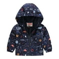 thumbnail image 1 of Durtebeua Coat For Boy Boys Winter Jacket - Insulated Water Resistant Bubble Puffer Windbreaker Jacket Black,2-3 Years, 1 of 4
