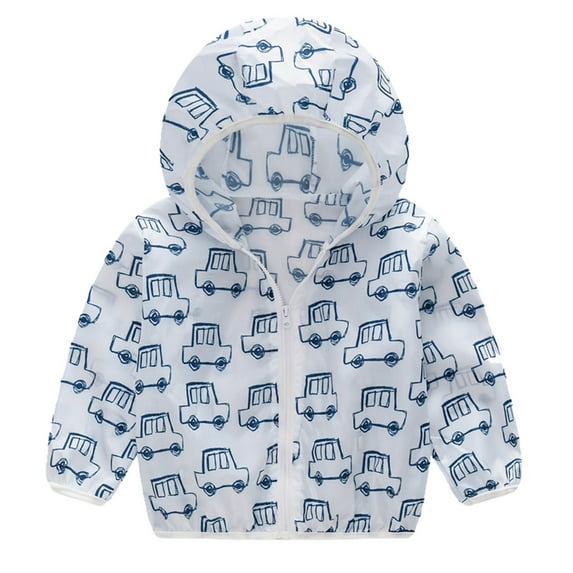 Durtebeua Coat For Toddler Lightweight Waterproof Hooded Cotton Raincoats for Kids 2-3 Years