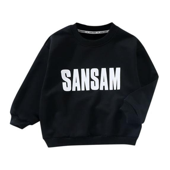 Durtebeua Cotton Crewneck Clothes Outfit for Baby Boys Baby and Toddler Boy Crewneck Sweatshirt 3-4 Years