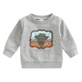 thumbnail image 1 of Durtebeua Crew Neck Sweatshirts Toddlers Long Sleeve Pullover Shirt Toddler Boys Sweatshirts 2-3 Years, 1 of 3