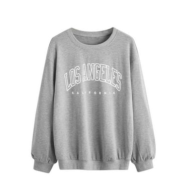 Durtebeua Cropped Sweatshirts For Women Long Sleeve Pullover Slouchy Fit Tops