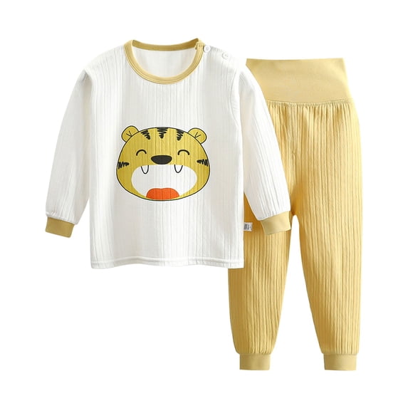 Durtebeua Fashion Kids Toddler Boy Outfit Knit Ruffle Long Sleeve Tunic Dress Top Leggings Pants Outfits 1-2 Years