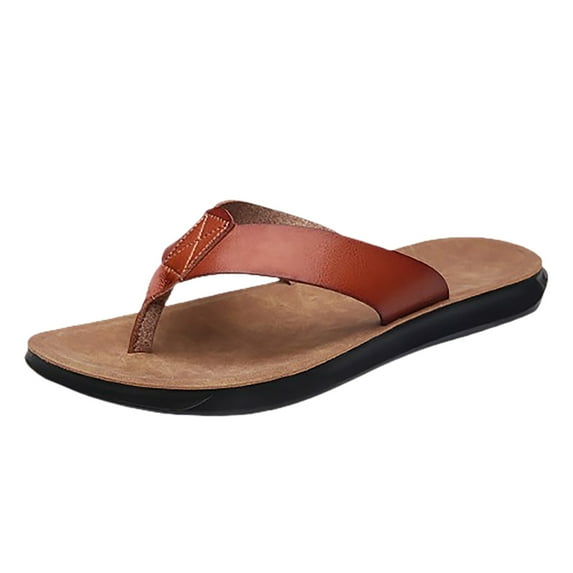 Durtebeua Fashion Men's Summer Beach Breathable Shoes Sandals Male Slipper Flip Flops Flat Shoes Mens Comfortable Flip Flops ,8