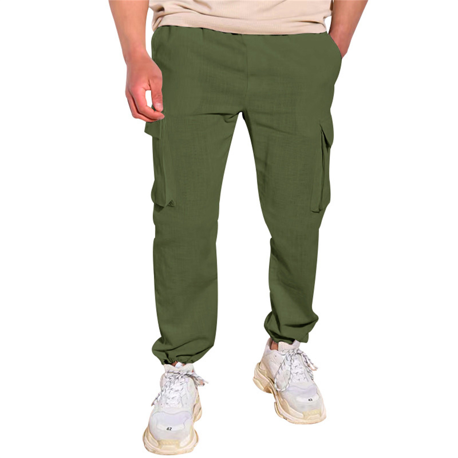 Durtebeua Hiking Pants For Men Cold Weather Male Outwear Loose Straight