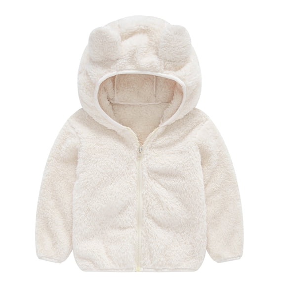 Durtebeua Hooded Zipper Up Jacket Coat Tops Outwear Overcoat Warm Fall Winter Girls Winter Coats 2-3 Years