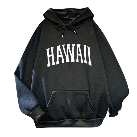 Durtebeua Hoodies For Women Plus Size Casual Pullover TopsLong Sleeve Drawstring Hooded Sweatshirt with Pocket