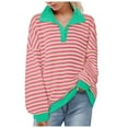 thumbnail image 1 of Durtebeua Hoodies for Women Plus Size Sweatshirts for Women Long Sleeve Oversized Tunic Tops Casual Pullovers Shirts Pink,XL, 1 of 5