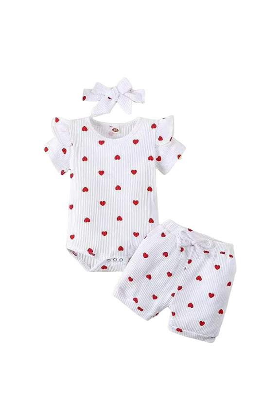 Kids Clothes Girls Baby Girl Outfits Set Summer Outfit Clothing for cute Girls 3Pcs,12-18 Months