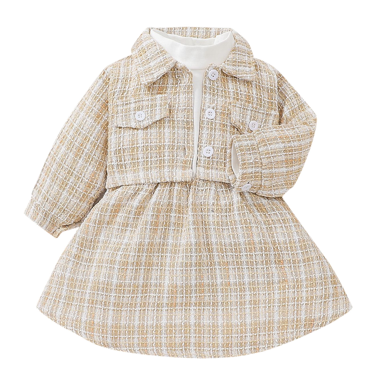 Durtebeua Kids Toddler Baby Girl Clothes Floral Skirt Set Fall Winter ...