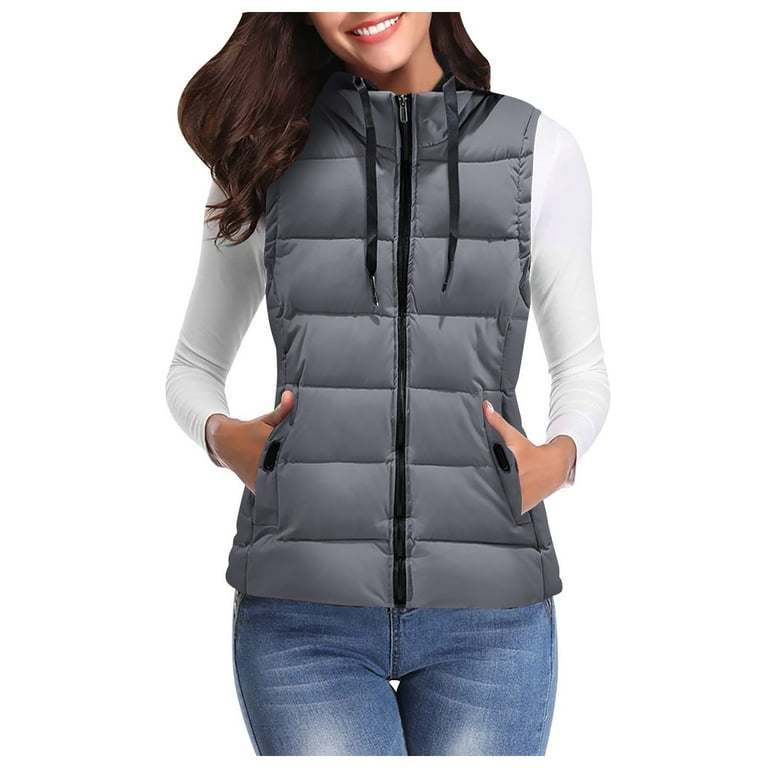 Plus size vests outerwear deals