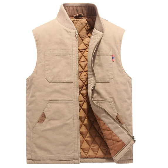 Durtebeua Lightweight Warming Heated Jacket with Battery Pack, Machine Washable Mens Vests Casual