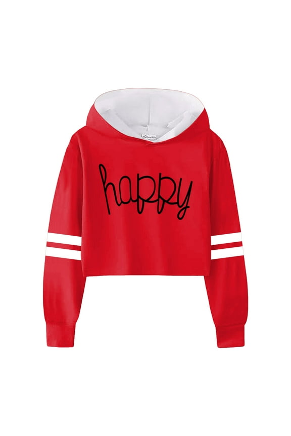 Little Girls Sweatshirts Cotton Long Sleeve Crewneck Pullover Toddler Kids Winter Warm Shirt Sweater Tops Z01-Red,8-9 Years