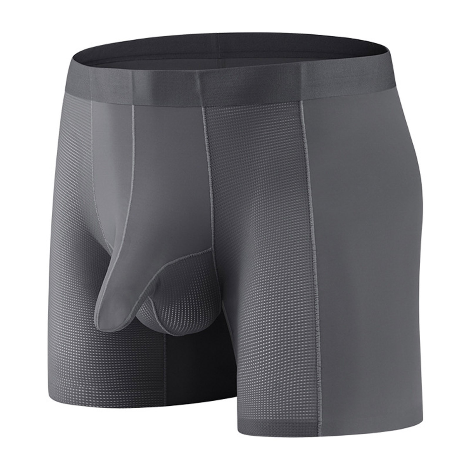 Durtebeua Long Leg Boxer Briefs For Men Cotton Men's Underwear Casual ...