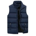 thumbnail image 1 of Durtebeua Loose Stand Collar Jacket Outerwear Padded Coat Vests For Men Fashion, 1 of 4