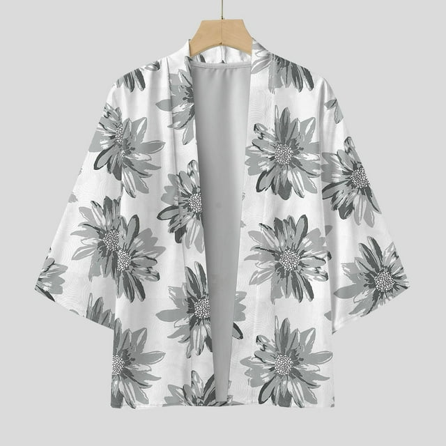 Durtebeua Male Spring And Summer Cool Semi Long Sleeve Cardigan All