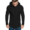 thumbnail image 1 of Durtebeua Men'S Hoodies Pullover Graphic Sweatshirt Drawstring Loose Quarter Zip Pullover Tops with Pockets, 1 of 4