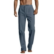 Durtebeua Men's Classic Fit Easy Khaki Pants Casual Lightweight Baggy Pants