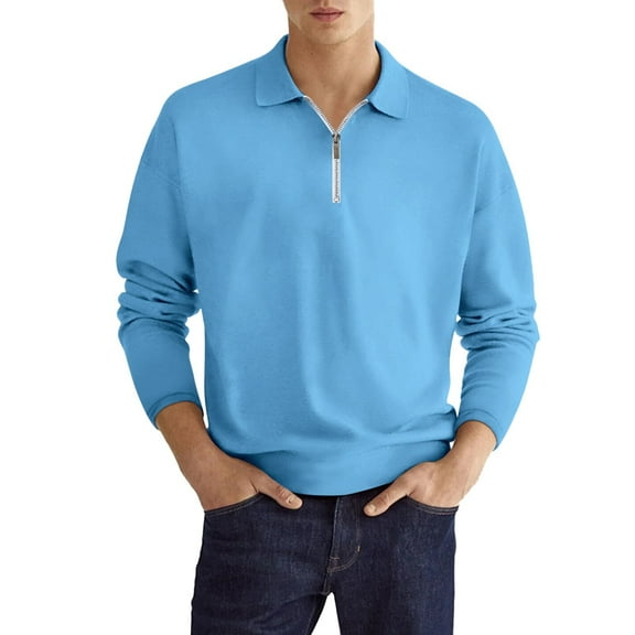 Durtebeua Men's Heavyweight Full Zip Fleece Hoodie BU2,3XL