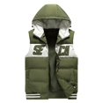 thumbnail image 1 of Durtebeua Men's Lightweight Puffer Vest, Outdoor Windproof Sleeveless Jacket for Hiking Travel Z11-Green,4XL, 1 of 2